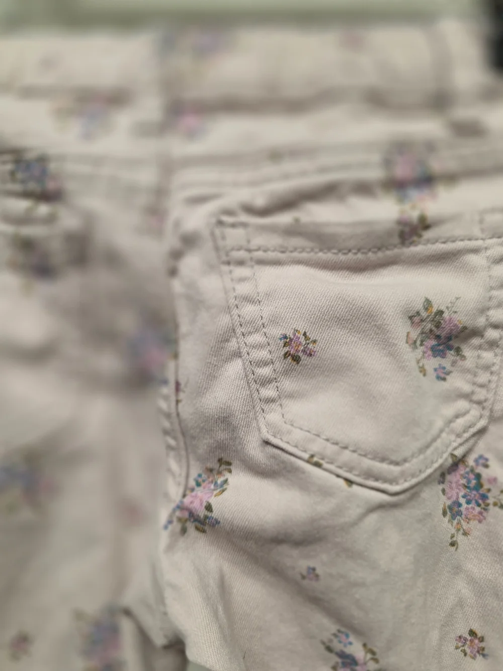 The Children's Place Pink Floral Jeans for Girls